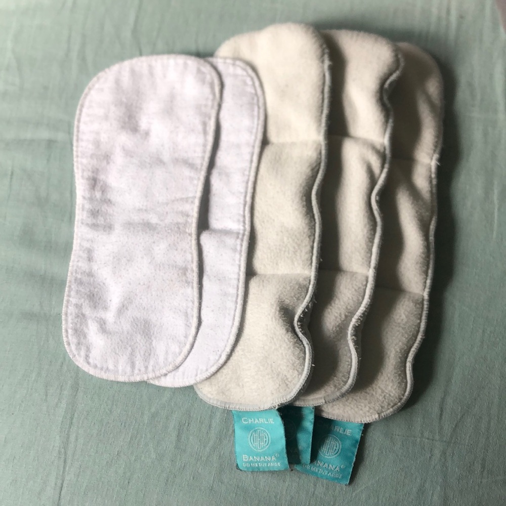 Cloth diaper inserts and liners